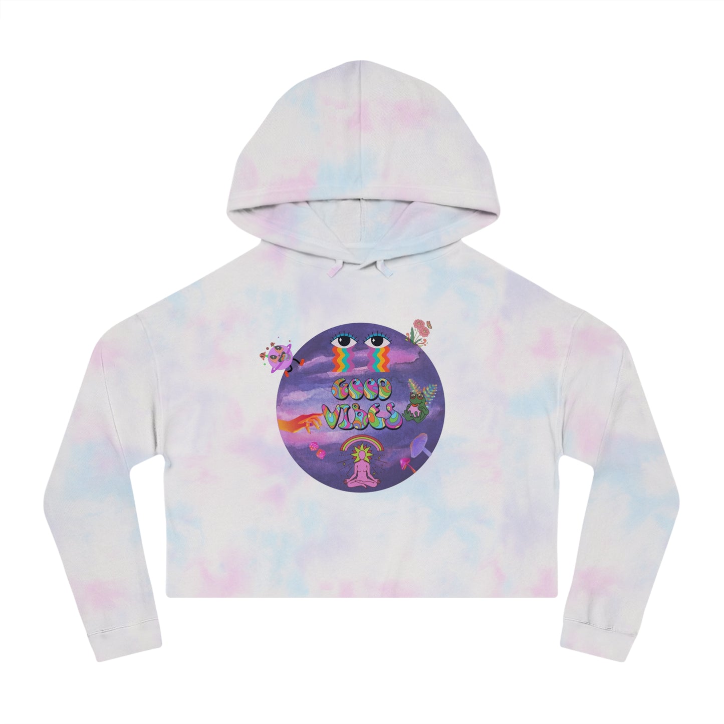 Women’s "Good Vibes" Cropped Hoodie