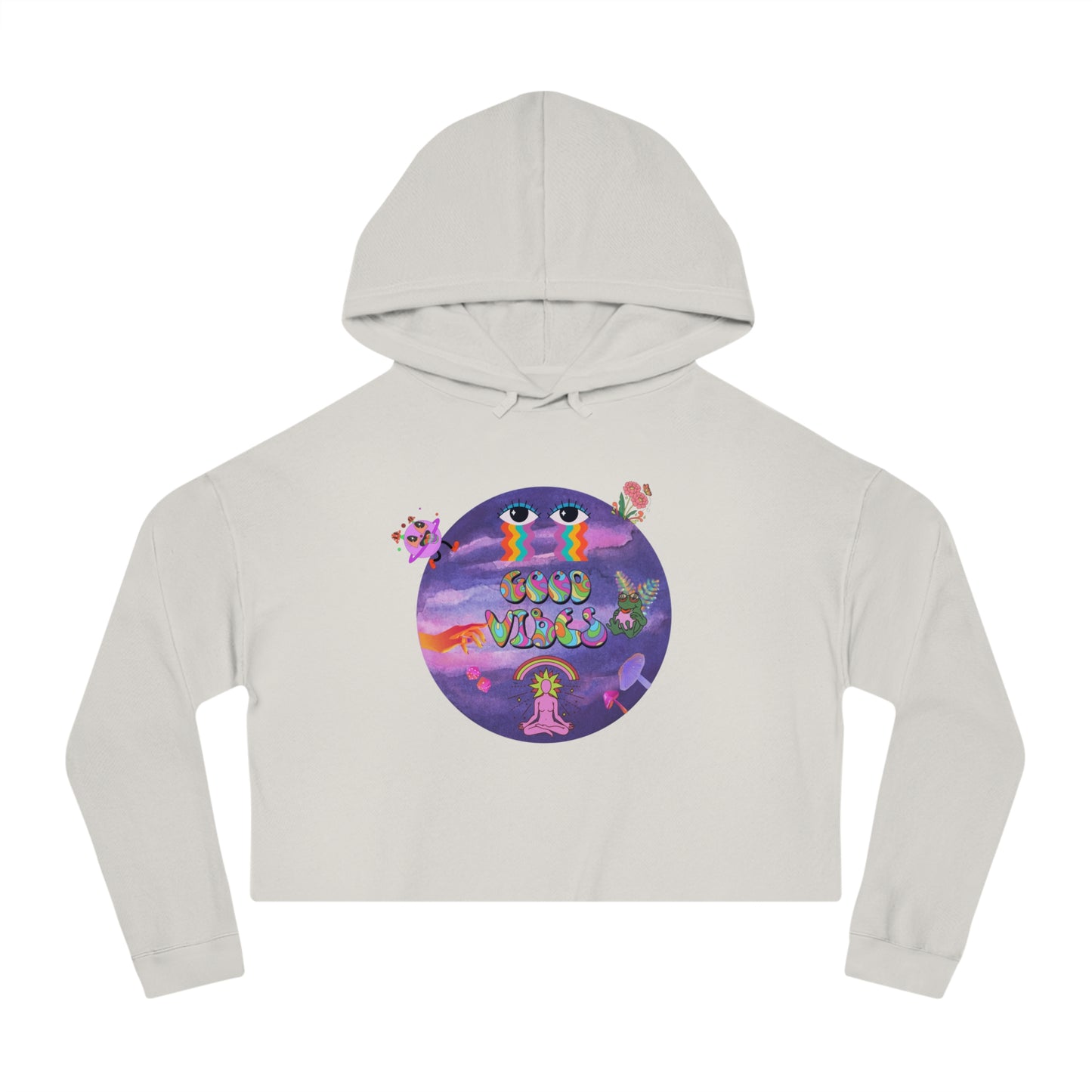 Women’s "Good Vibes" Cropped Hoodie