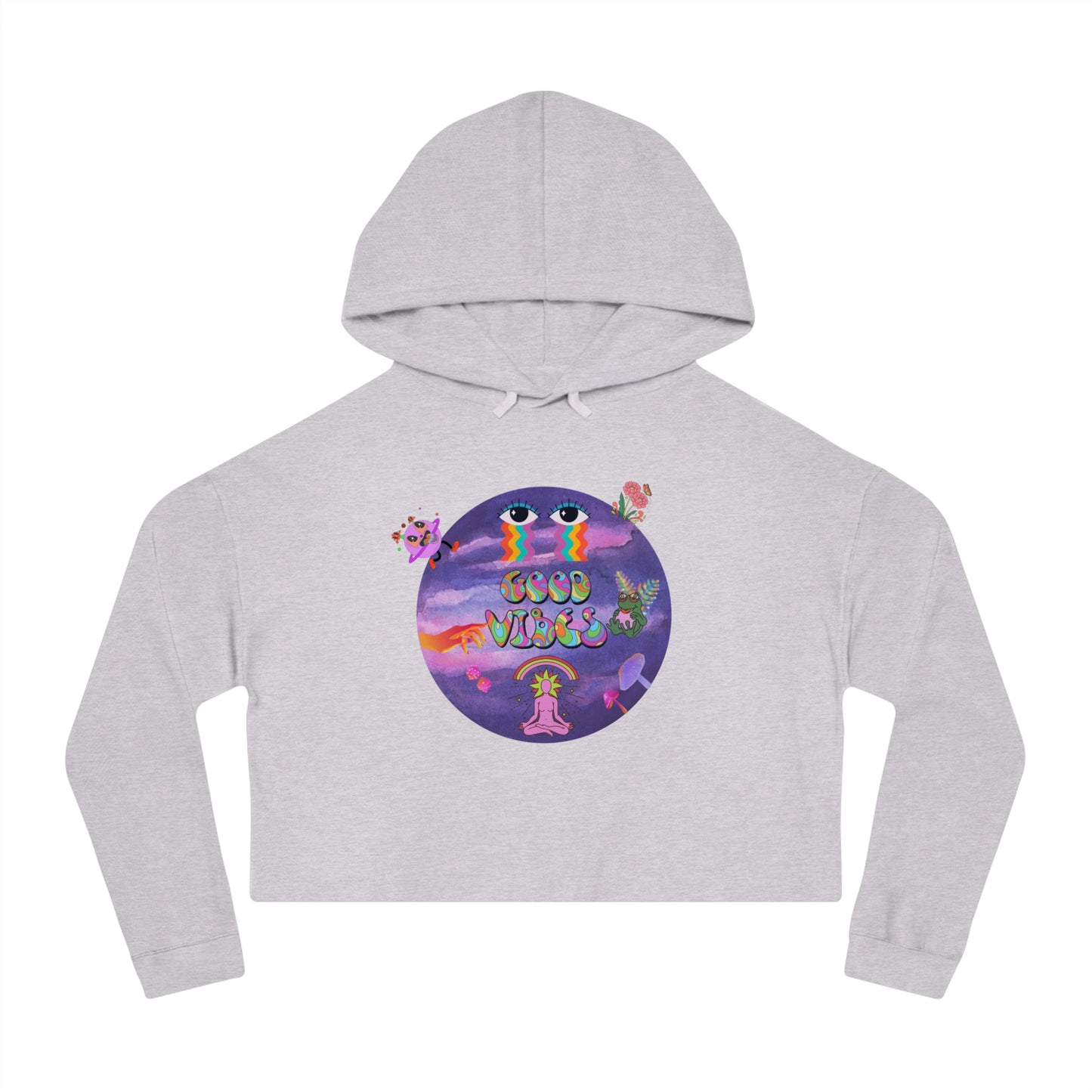 Women’s "Good Vibes" Cropped Hoodie