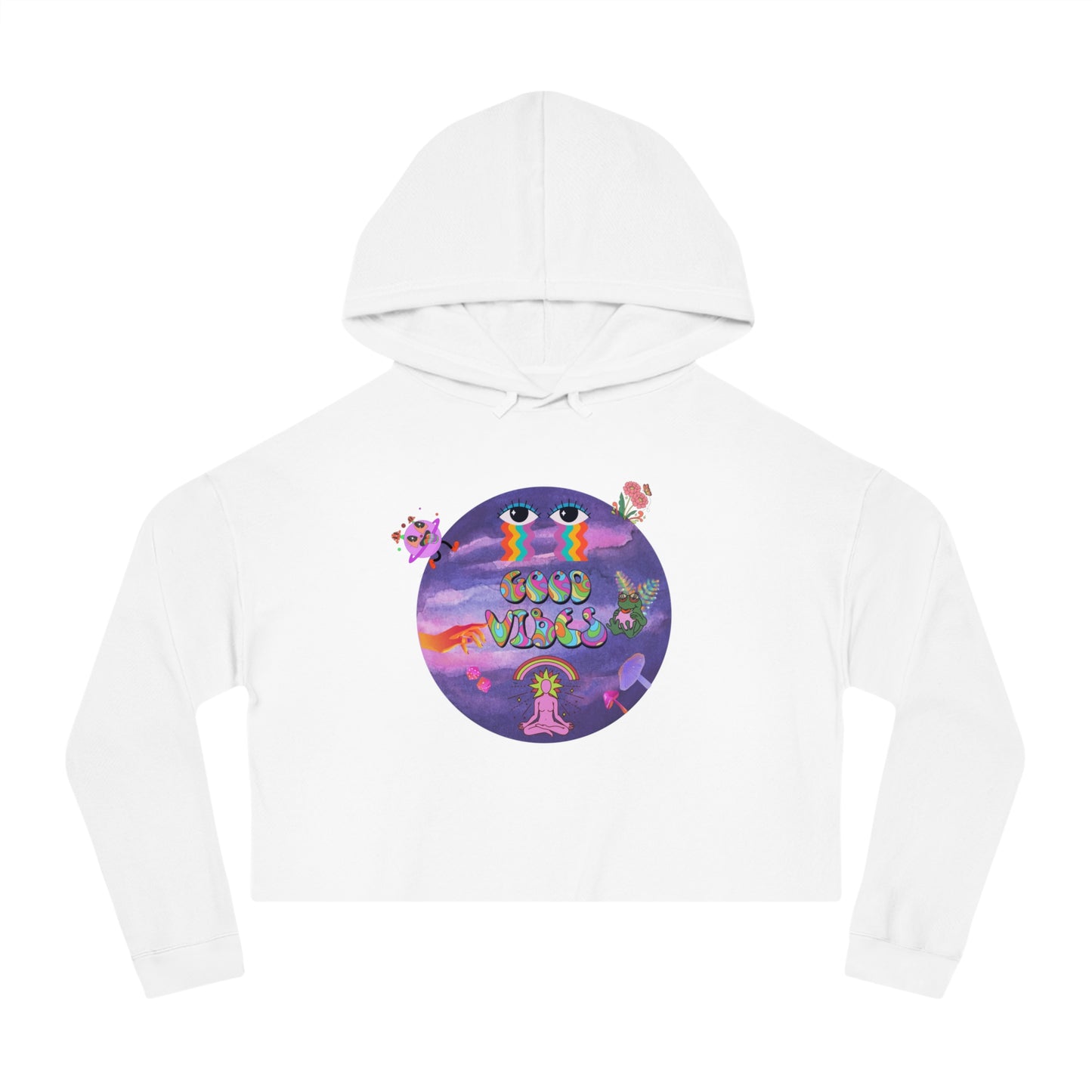 Women’s "Good Vibes" Cropped Hoodie