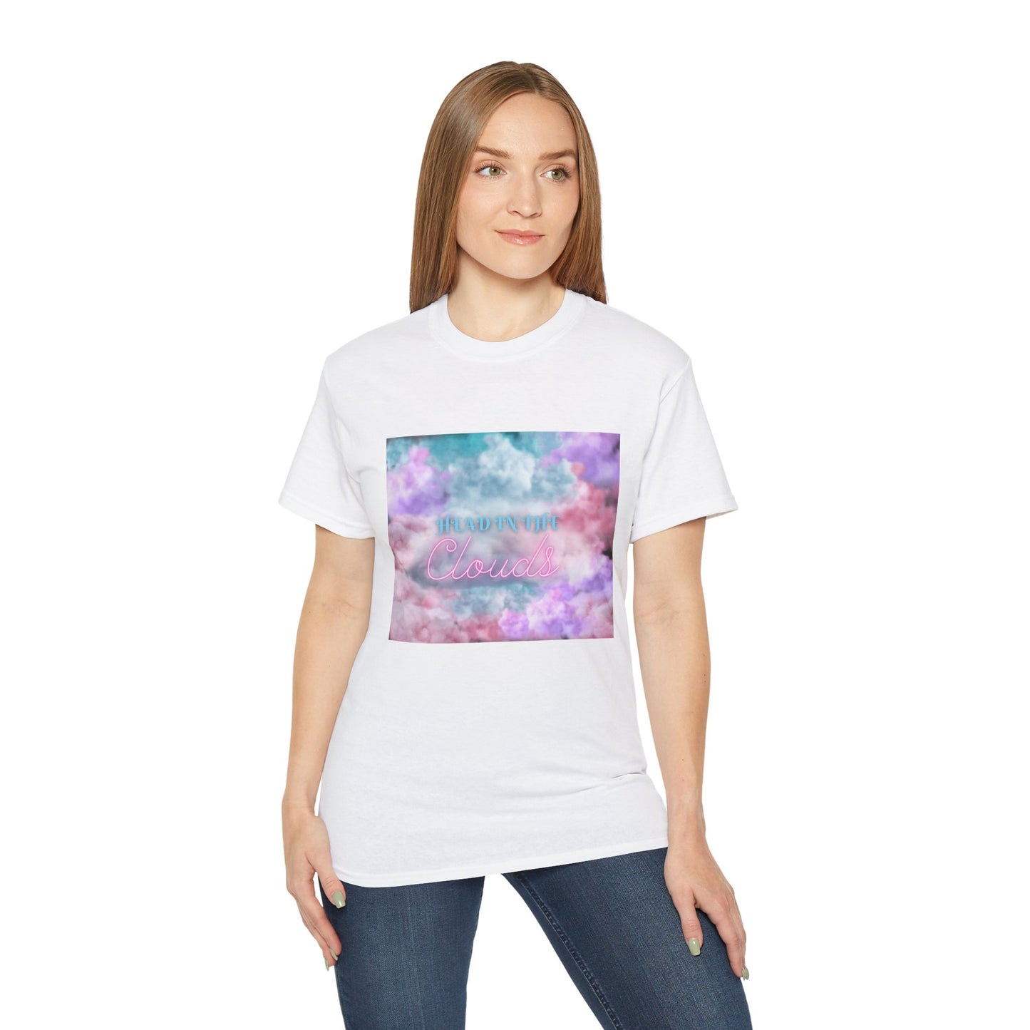 Unisex Ultra Cotton Tee "Head In The Clouds"