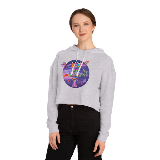 Women’s "Good Vibes" Cropped Hoodie